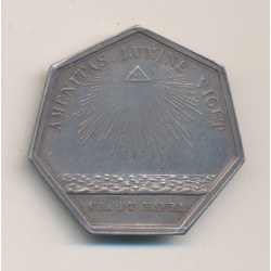 Jeton Maçonnique - Orient du Havre - l'amanite - argent - SUP+ 2