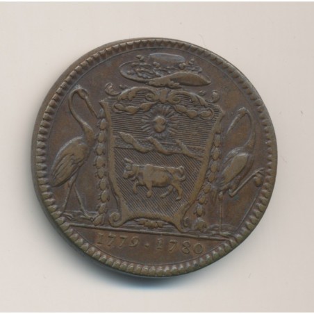 Jeton - Levacher - 1780 - faculté de médecine - cuivre - TB+