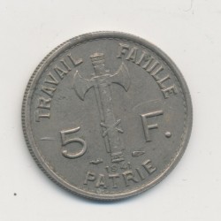 5 Francs Pétain - 1941 - SUP 2