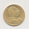 Louis XVIII - 20 Francs Or - 1815 A Paris - Buste habillé - TB