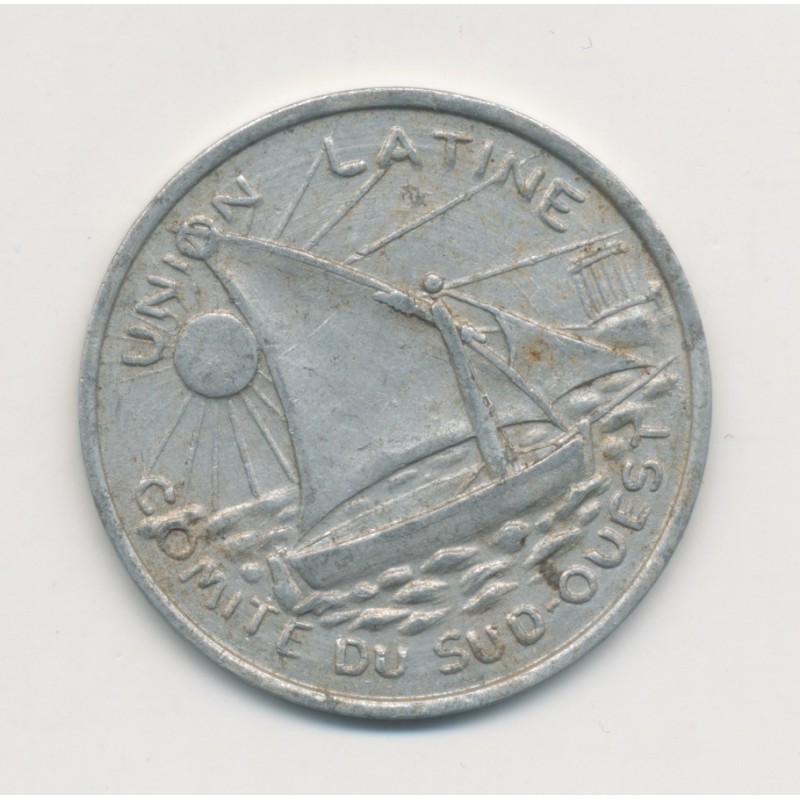 25 Centimes Union Latine - 1922-1930 - Toulouse - alu rond - TTB