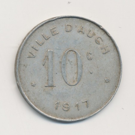 10 Centimes 1917 - Auch - Alu rond - TTB