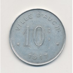 10 Centimes 1917 - Auch - Alu rond - SUP