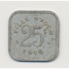 25 Centimes 1916 - Auch - Alu carré 27mm - TTB