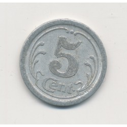 5 Centimes 1922 - Union commerçants - la Réole - alu rond - TTB+ 2