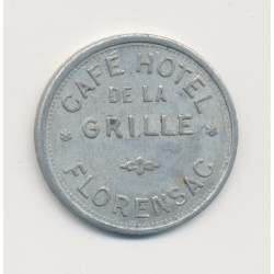 10 Centimes Café hotel de la grille - Florensac - alu rond 22,5mm - TTB+