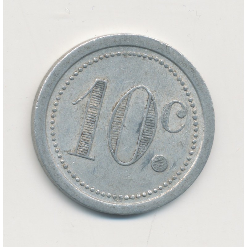 10 Centimes Café hotel de la grille - Florensac - alu rond 22,5mm - TTB+