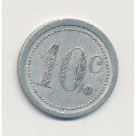 10 Centimes Café hotel de la grille - Florensac - alu rond 22,5mm - TTB+