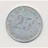 25 Centimes maison rigail - st mathieu de tréviers - alu rond - TTB+