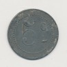 5 Centimes grand café - Servian - zinc rond 25mm - TTB