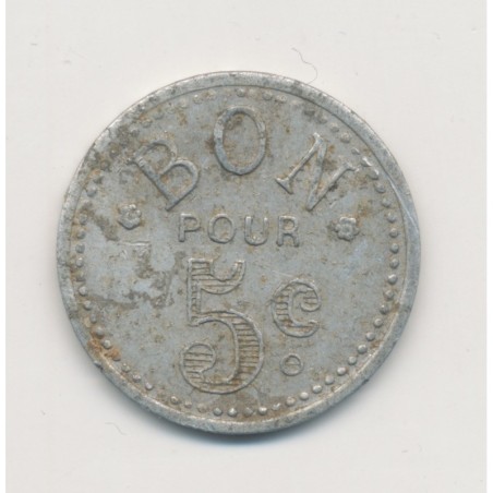 5 Centimes mercerie Lyonnaise - Montpellier - alu rond - TTB+