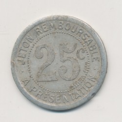 25 Centimes mercerie Lyonnaise - Montpellier - alu rond - SUP 2