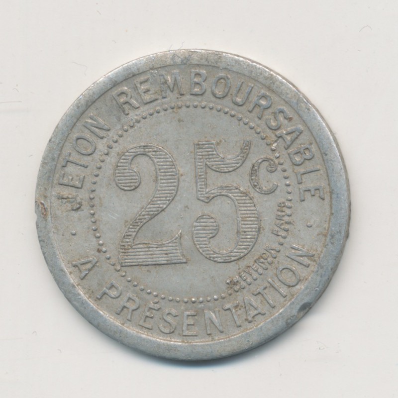 25 Centimes mercerie Lyonnaise - Montpellier - alu rond - SUP