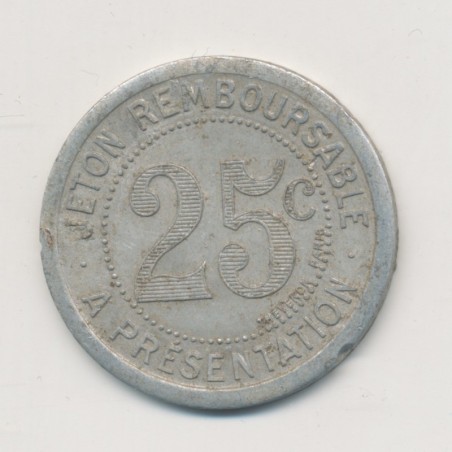 25 Centimes mercerie Lyonnaise - Montpellier - alu rond - SUP