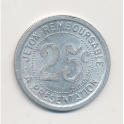 25 Centimes mercerie Lyonnaise - Montpellier - alu rond - SUP 2