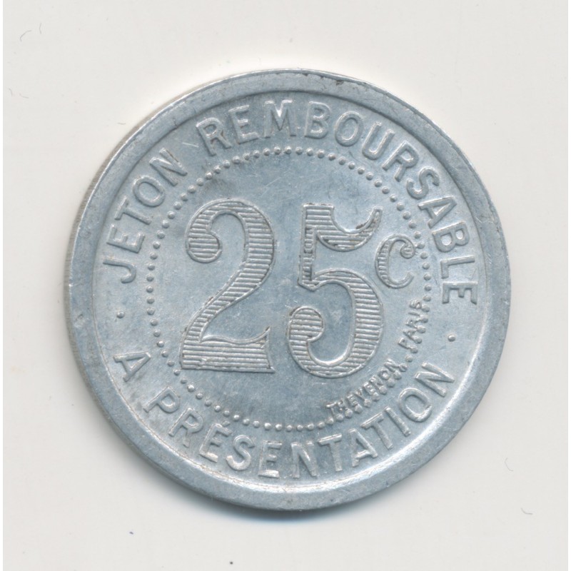 25 Centimes mercerie Lyonnaise - Montpellier - alu rond - SUP