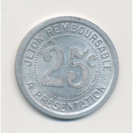25 Centimes mercerie Lyonnaise - Montpellier - alu rond - SUP