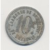 10 Centimes Chambre de commerce de l'Hérault - alu rond 23mm - TTB