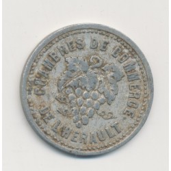 10 Centimes Chambre de commerce de l'Hérault - alu rond 23mm - TTB 2