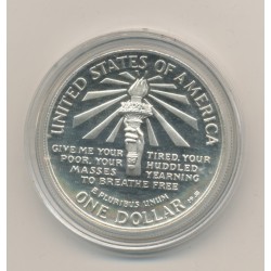 Etats-Unis - 1 Dollar Statue de la liberté - 1986 S - argent - FDC 2