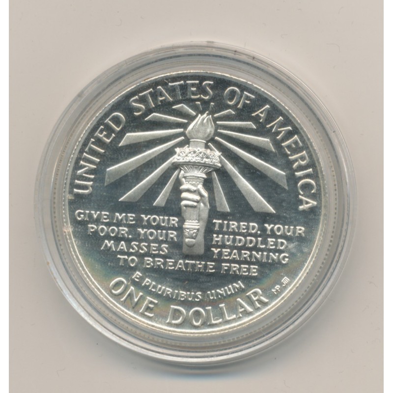 Etats-Unis - 1 Dollar Statue de la liberté - 1986 S - argent - FDC