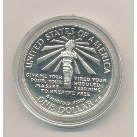 Etats-Unis - 1 Dollar Statue de la liberté - 1986 S - argent - FDC