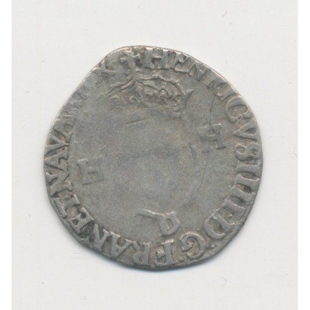 Henri IV - Douzain aux 2H - 1596 D Lyon - TB+
