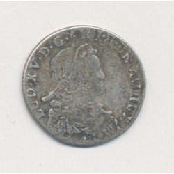 Louis XV - 1/6 écu France - 1722 - argent - TB