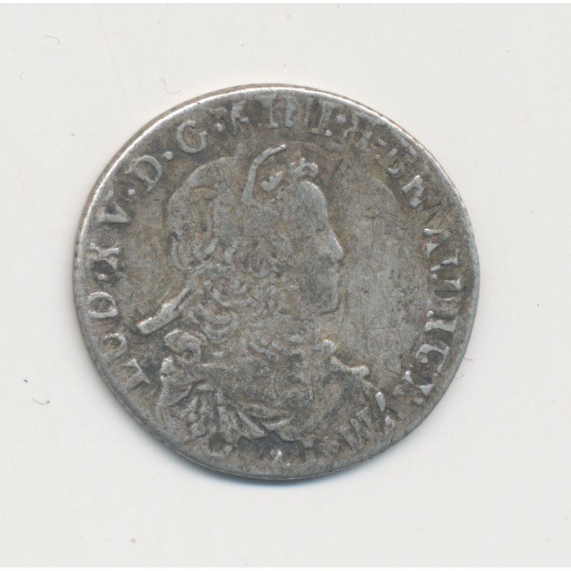 Louis XV - 1/6 écu France - 1722 - argent - TB
