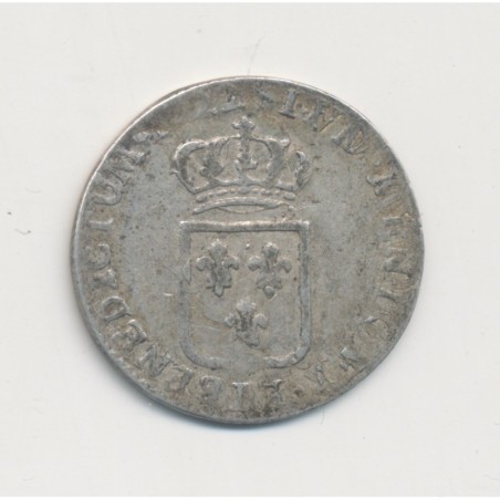 Louis XV - 1/6 écu France - 1722 - argent - TB
