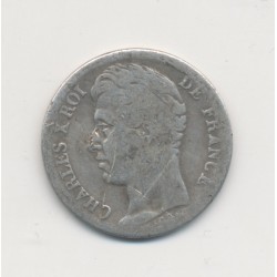 1/2 Franc Charles X - 1829 H La Rochelle - TB