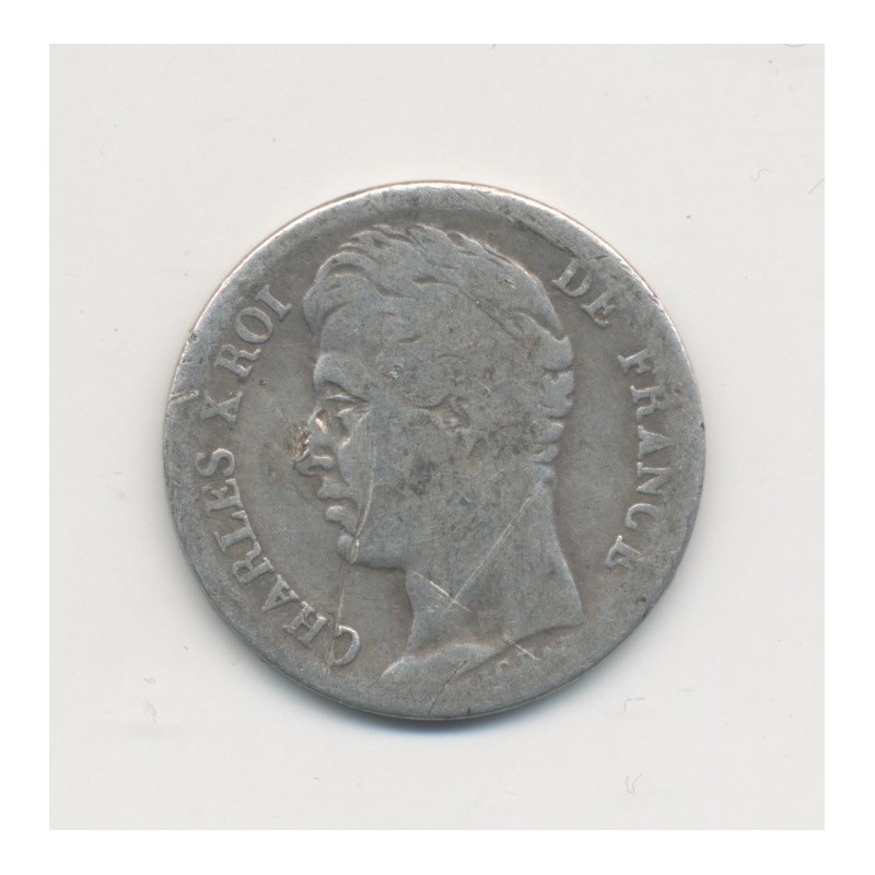 1/2 Franc Charles X - 1829 H La Rochelle - TB