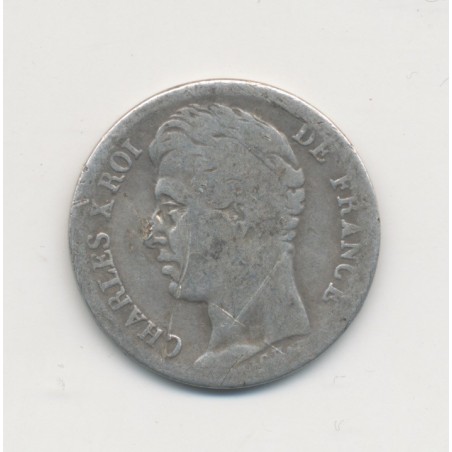 1/2 Franc Charles X - 1829 H La Rochelle - TB