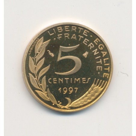 5 Centimes Marianne - 1997 - Belle épreuve