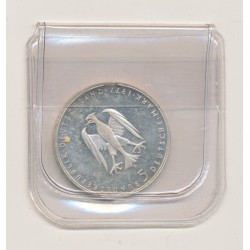 Allemagne - 5 Mark 1977 G - Heinrich von Kleist - argent 11g 0,625 - SUP 2
