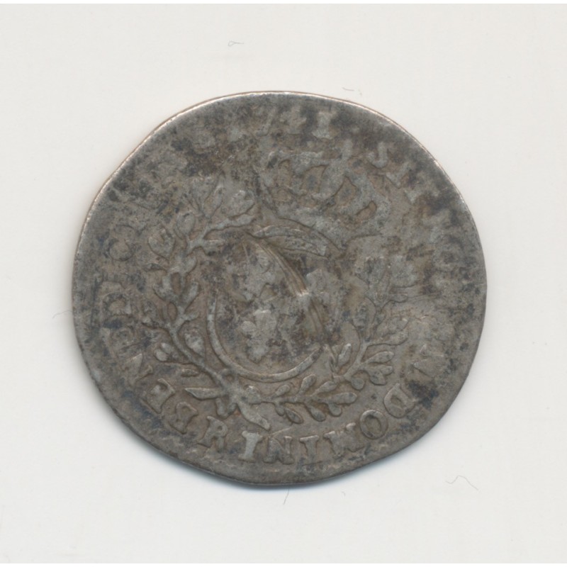 Louis XV - 1/10 écu au bandeau - 1741 R Orléans - argent - B/TB