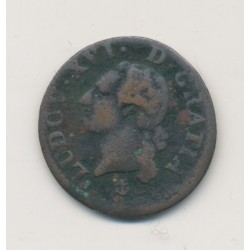 Louis XVI - Liard - 1791 H La Rochelle - cuivre - TB+