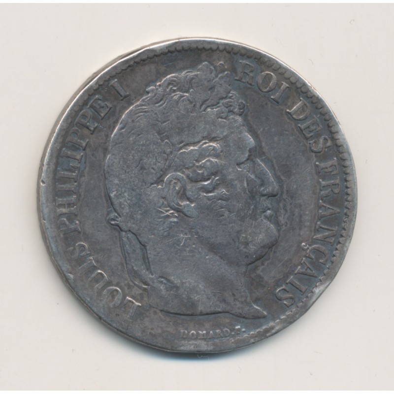 5 Francs Louis philippe I - 1831 H La rochelle - Tranche en relief - TB