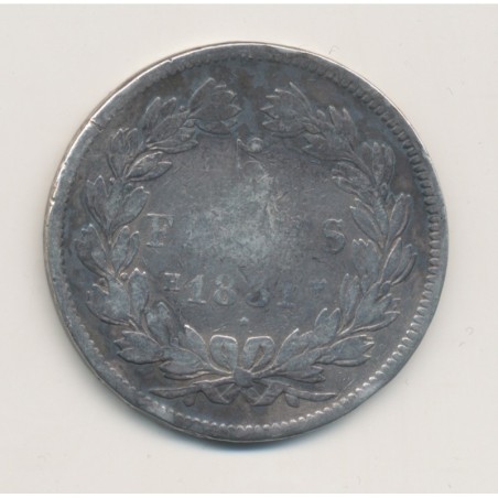 5 Francs Louis philippe I - 1831 H La rochelle - Tranche en relief - TB