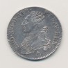 Louis XVI - 1/2 écu aux lauriers - 1790 H La Rochelle - TTB/TTB+