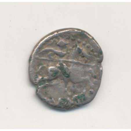 Denier fourré au cavalier - Gaule - Allobroges - B/TB