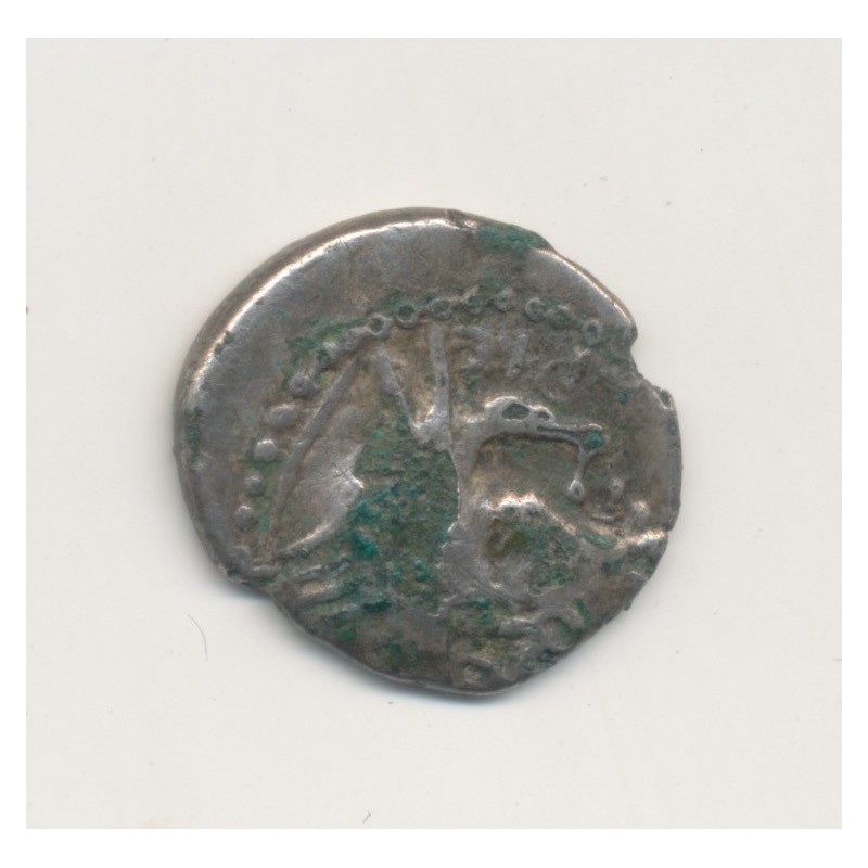 Denier fourré au cavalier - Gaule - Allobroges - B/TB