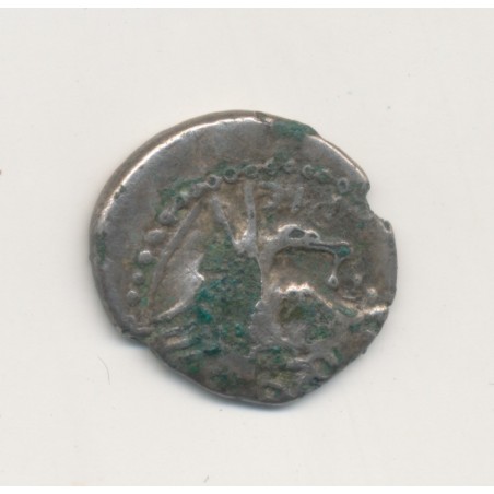 Denier fourré au cavalier - Gaule - Allobroges - B/TB