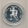 Botswana - 5 Pula 1988 - course - Jeux Olympiques 1988 - argent - FDC
