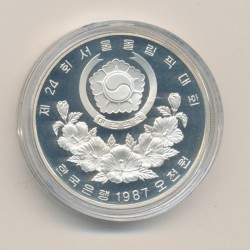 Corée - 5000 Won 1987 - chegi chagi - Jeux Olympiques 1988 - argent - FDC 2