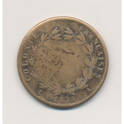 Colonies générales - 5 centimes 1825 A Paris - Charles X - TB 2
