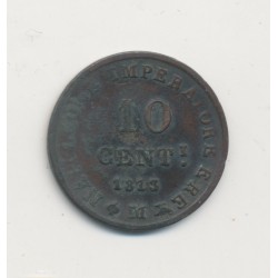 Italie - 10 Centesimi 1813 M - Napoleone imperatore - TTB