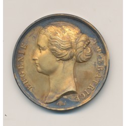 Médaille - Eugénie impératrice - 1ère classe 1866 - vermeil 21g - SUP