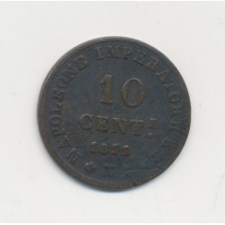 Italie - 10 Centesimi 1810/1811 M - Napoleone imperatore - TB+