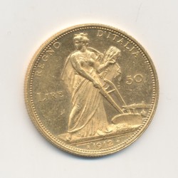 Italie - 50 Lire 1912 R Rome - Vittorio Emmanuel III - SUP+ 2